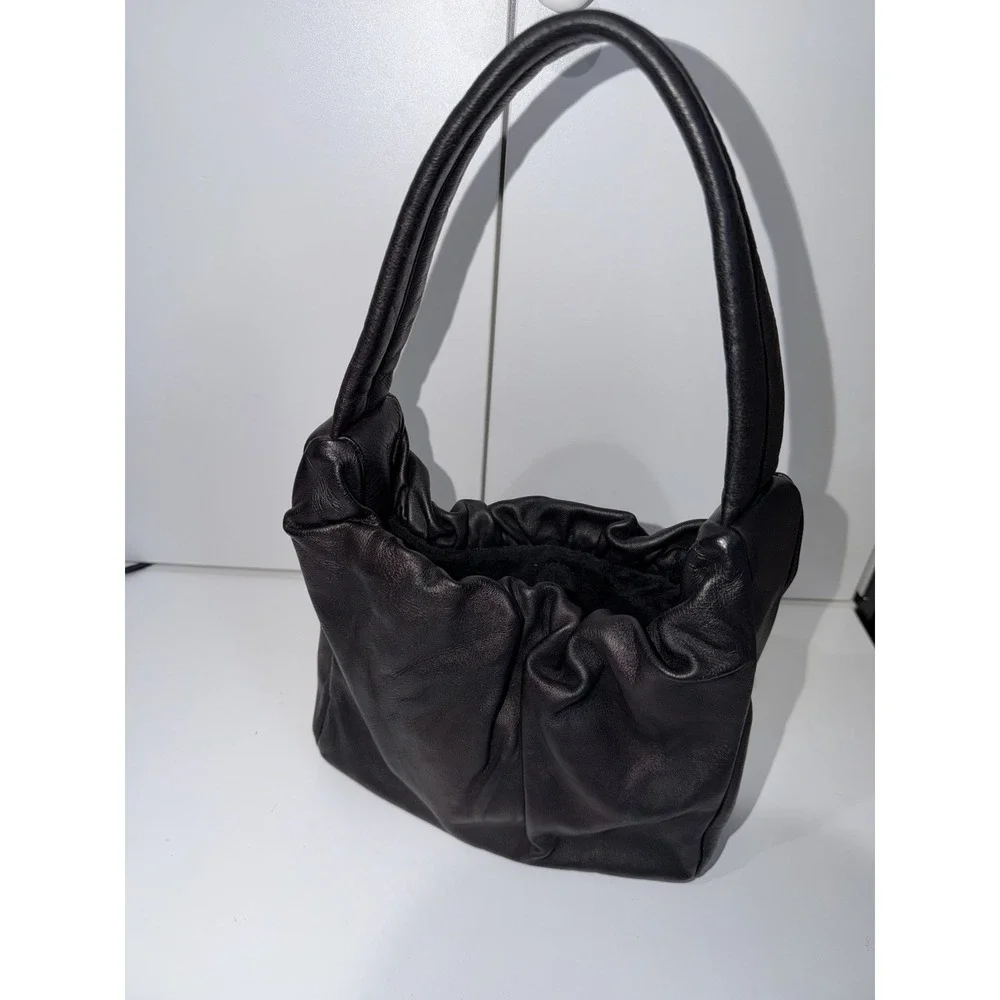 Staud Felix Black Leather Bag $295 L - Picture 8 of 13